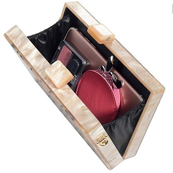 Champagne Acrylic Clutch - Picture 6 of 7